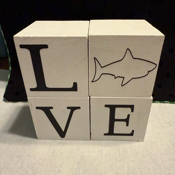 White HOME Decorative Blocks with Design - Picture 8 of 14